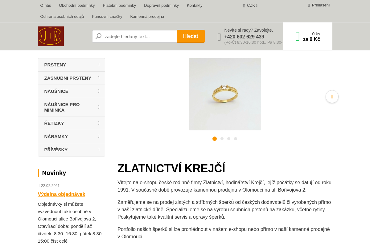 Zlatnictví Krejčí