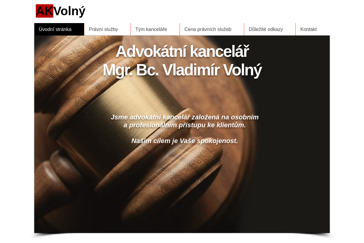 Advokátní kancelář Mgr. Bc. Volný