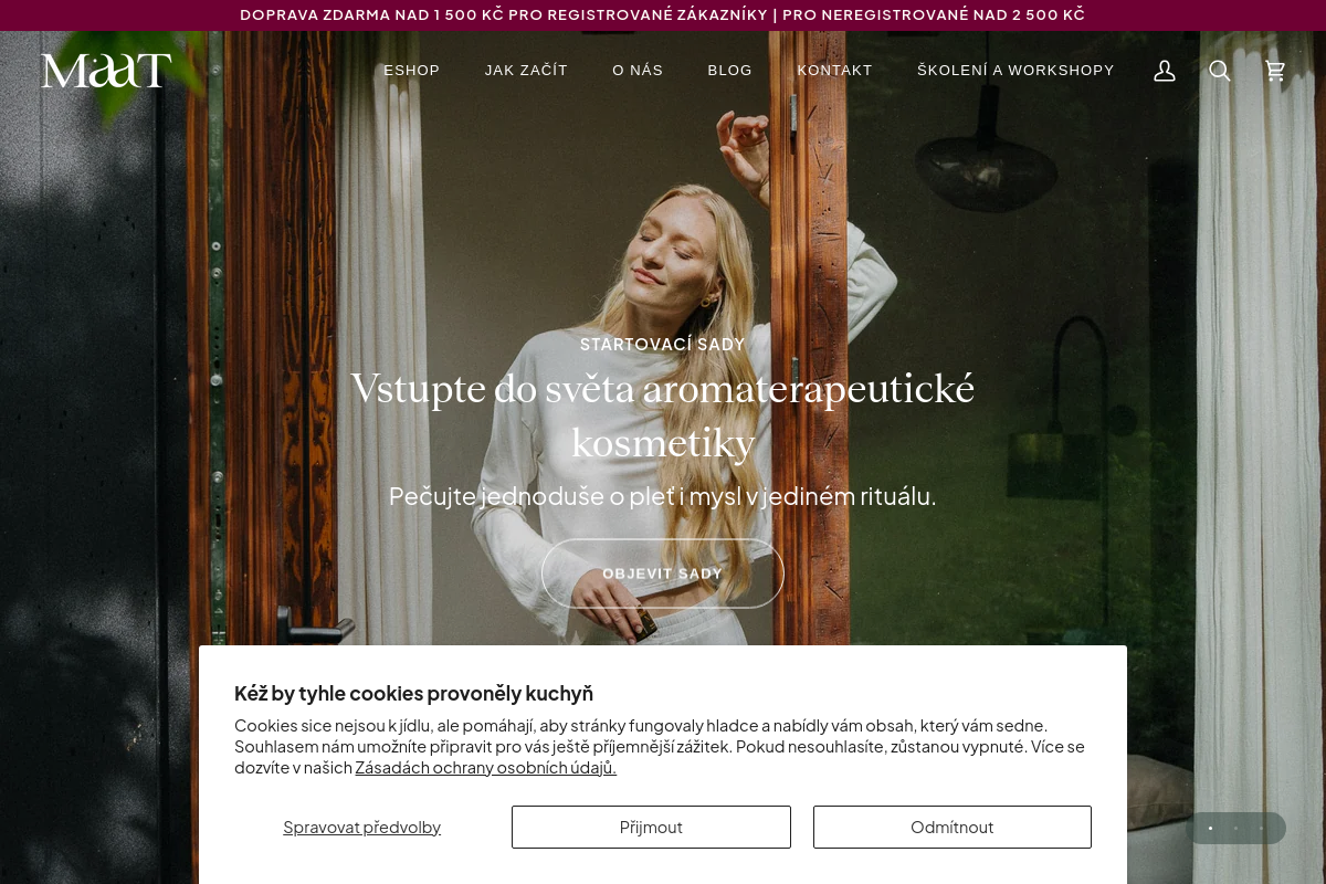 MAAT -AROMATERAPEUTICKÁ KOSMETIKA PRO KOSMETICKÉ A WELLNESS SALONY