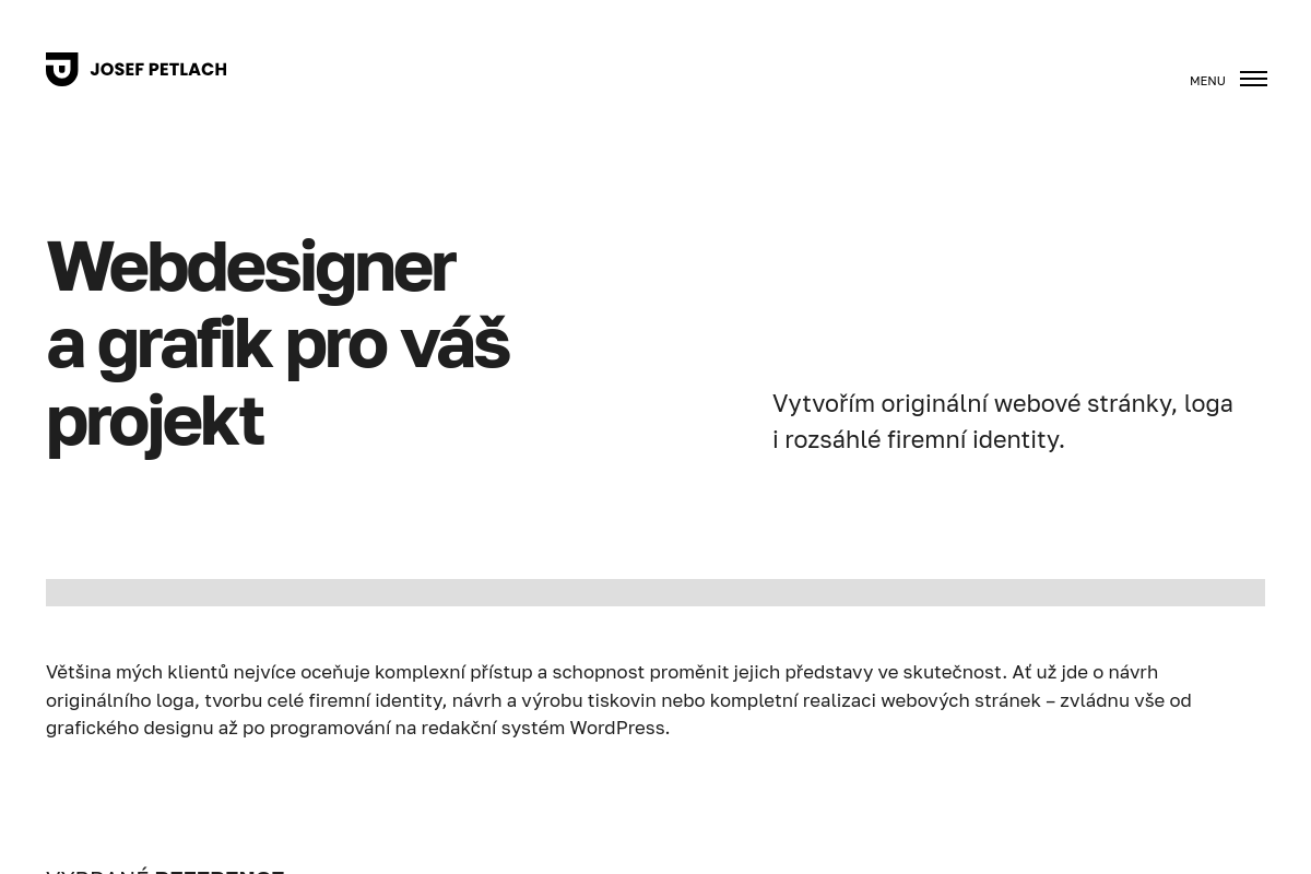 Tvorba webů a grafika Josef Petlach
