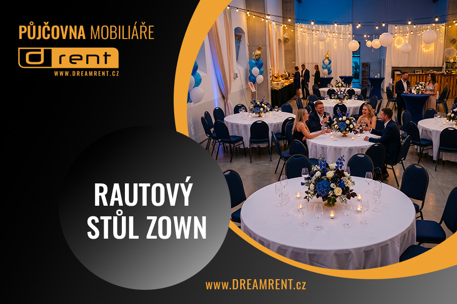 Kulatý rautový stůl - nejlepší na svatby a oslavy