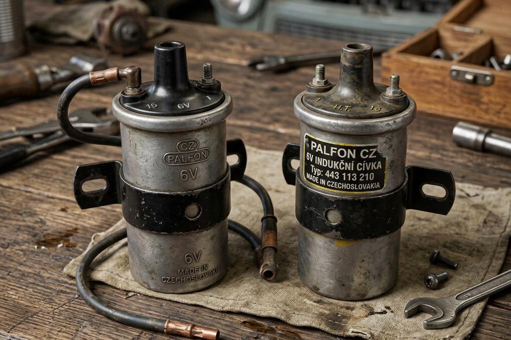 Indukční cívky pro 6V auta typu Trabant a podobné,