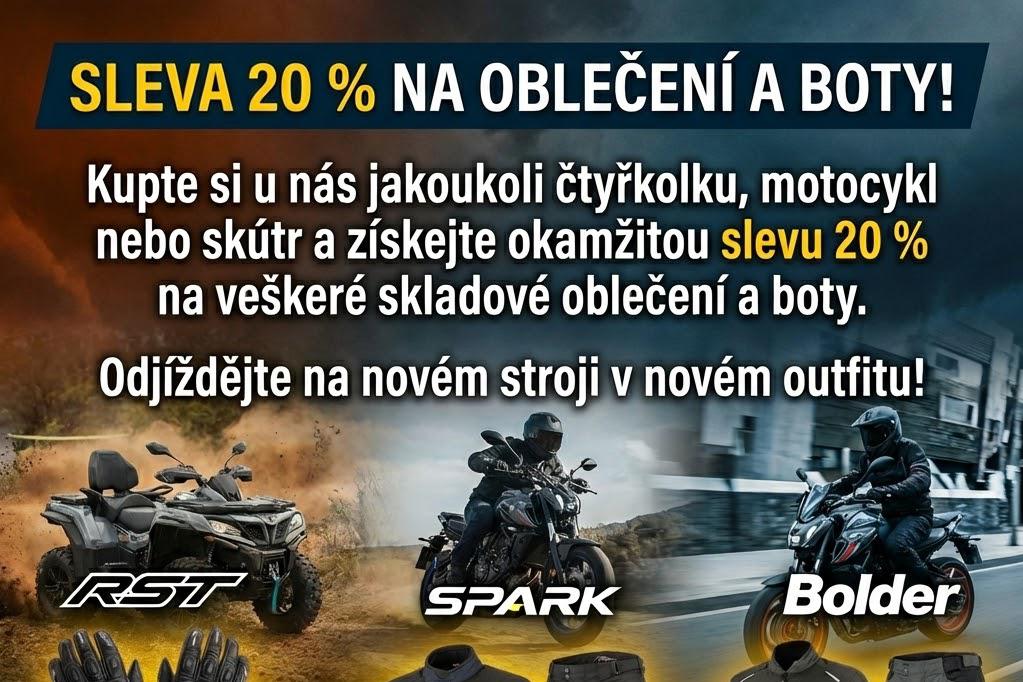 Nový stroj & nový outfit se slevou 20 %!