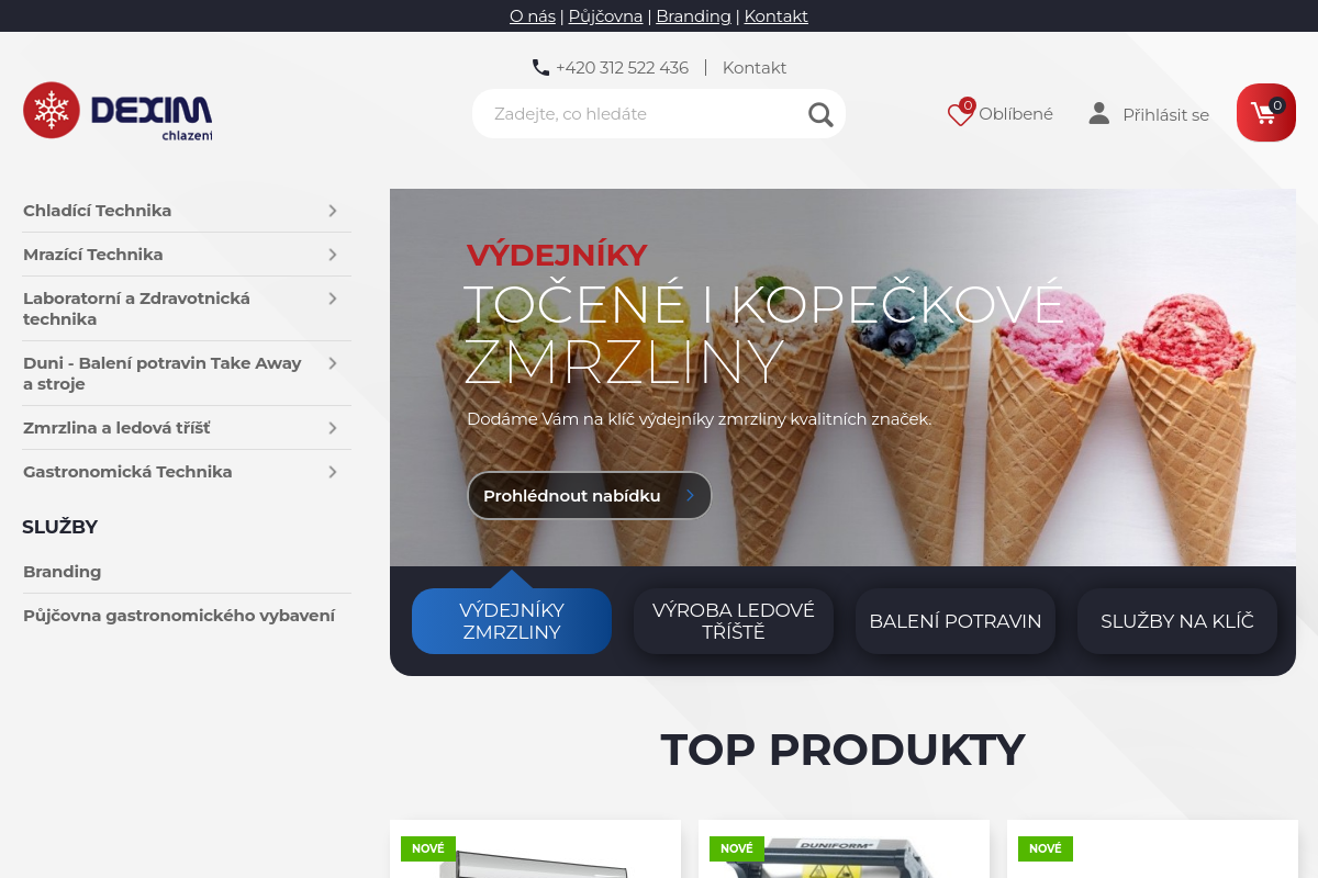 DEXIM - chlazení