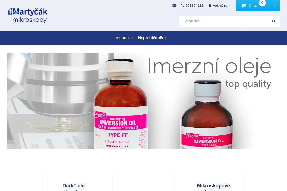 RNDr. Karel Martyčák – Mikroskopy