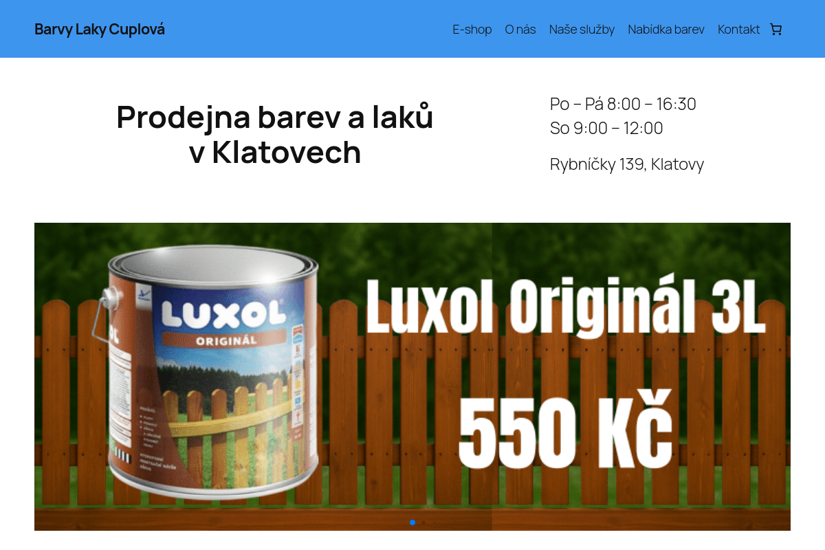 Barvy Laky Cuplová foto 1