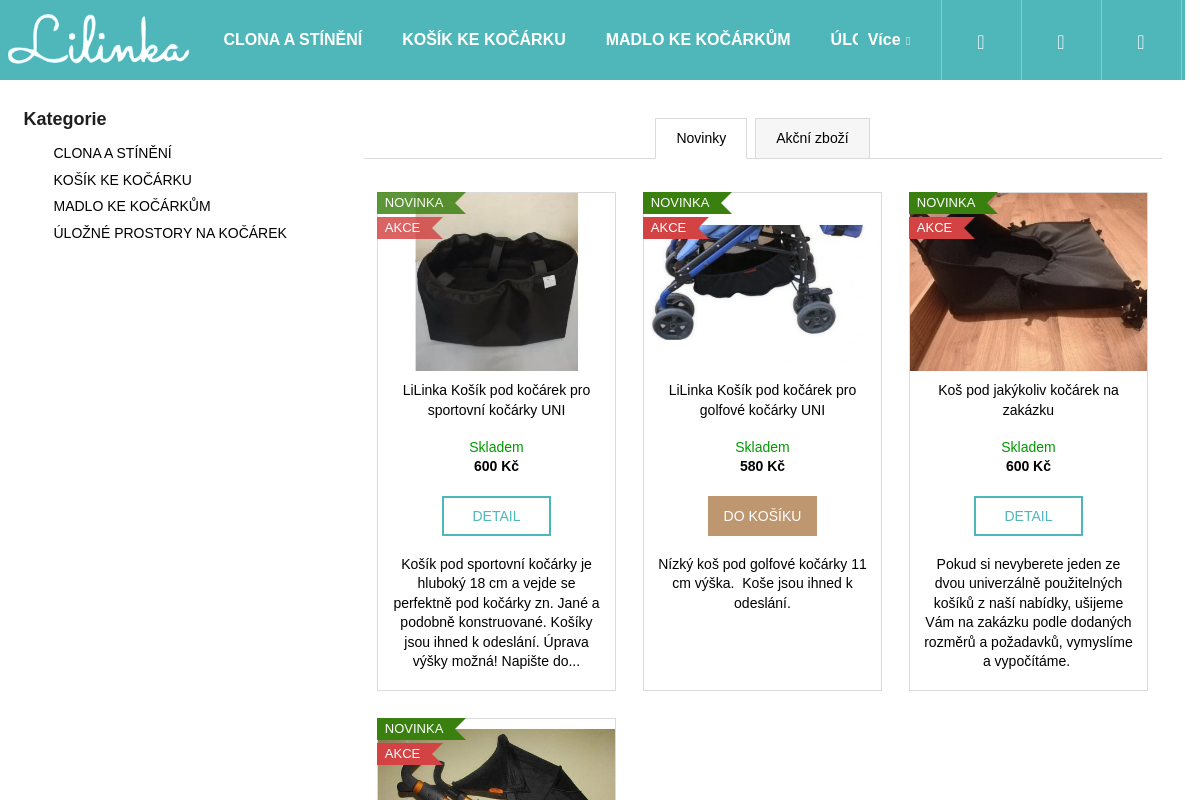 LiLinka - doplňky ke kočárku