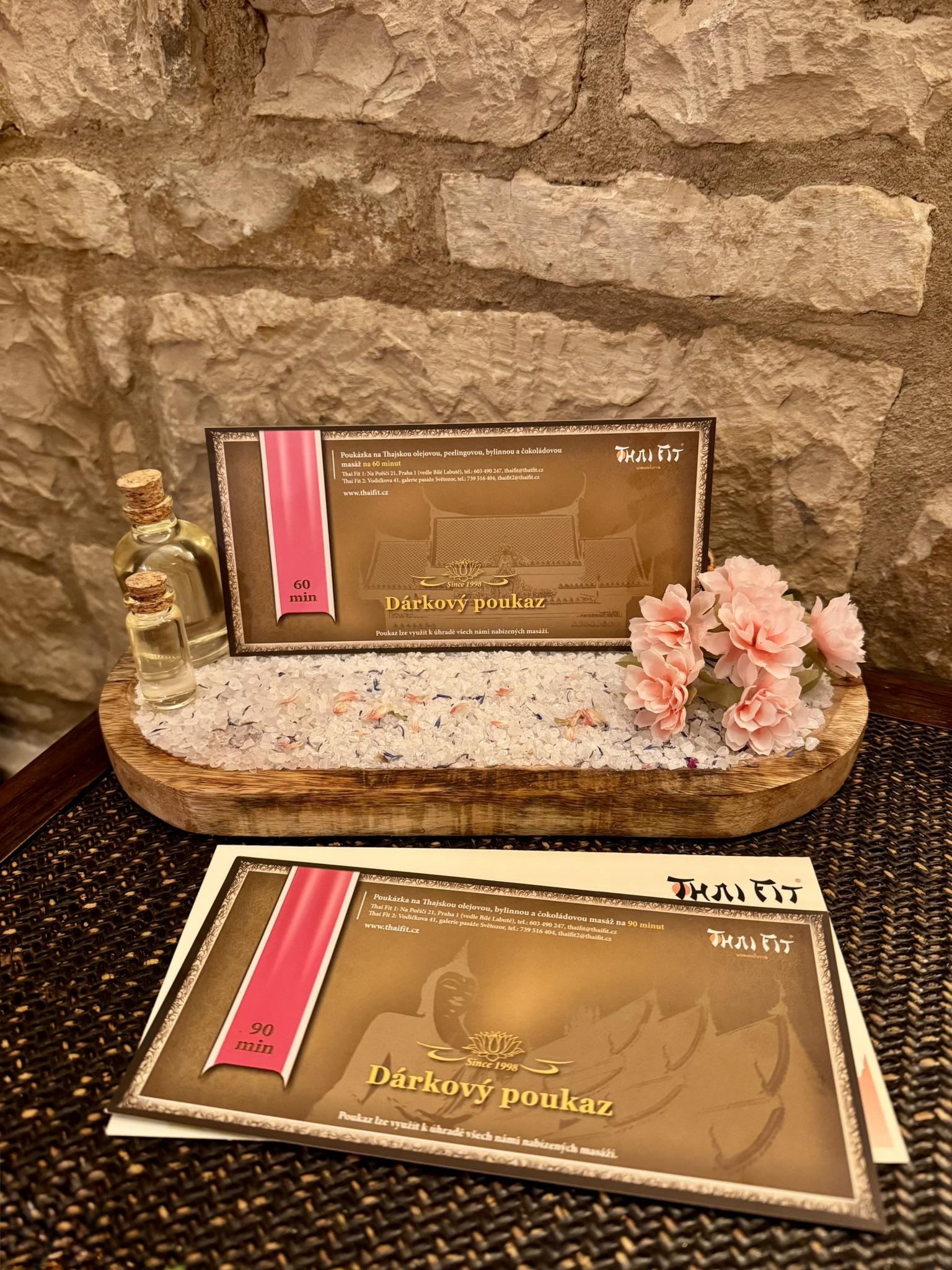 Dárkové poukazy na masáž