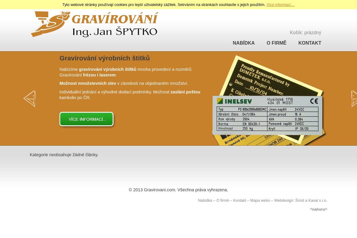Gravírování Špytko