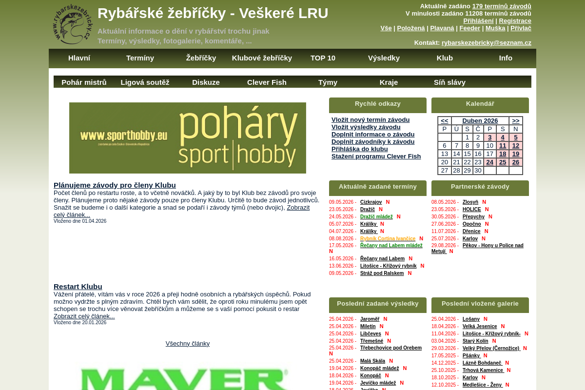 Rybářské žebříčky z.s.