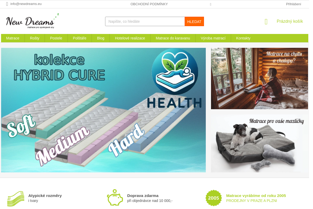 NewDreams - matrace pro spokojené sny