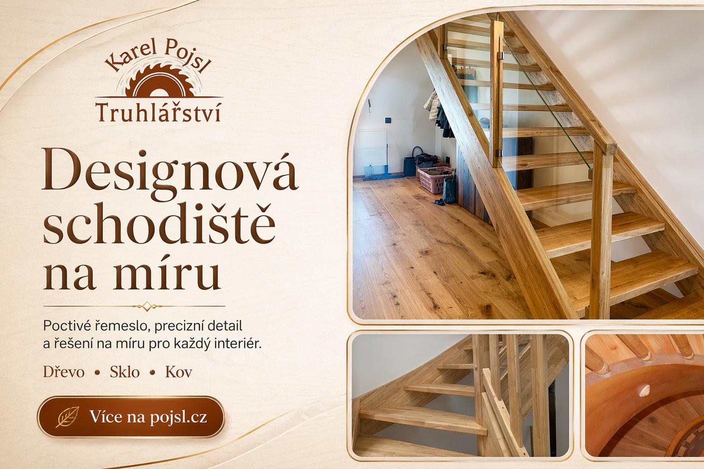 Výroba dřevěných schodišť na míru