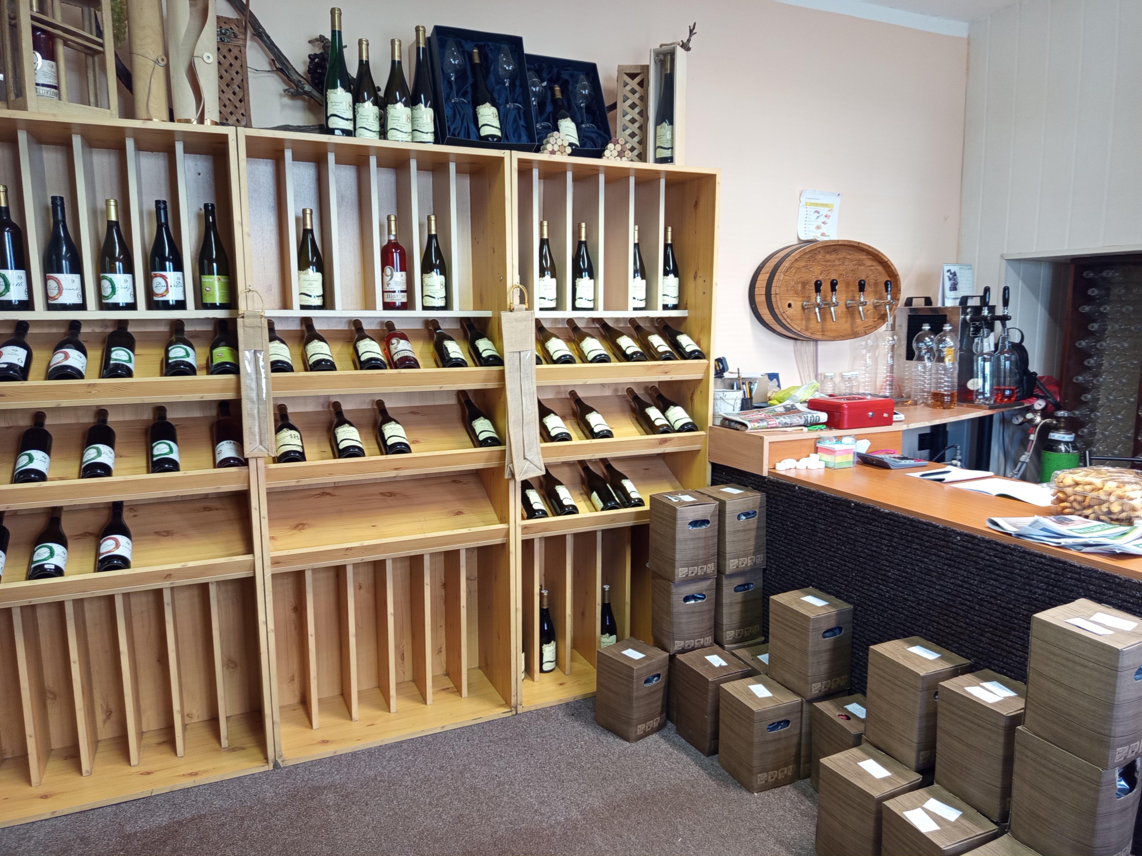 Vinotéka s posezením