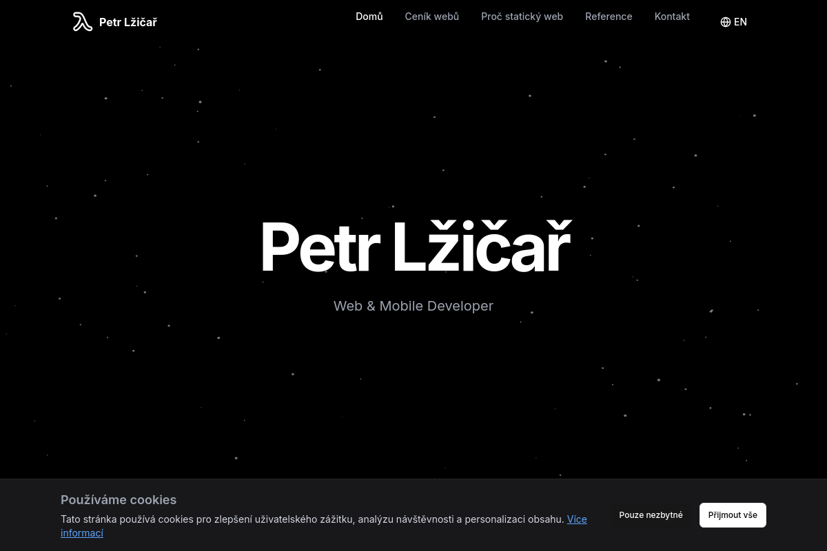 Petr Lžičař Web & Mobile Developer