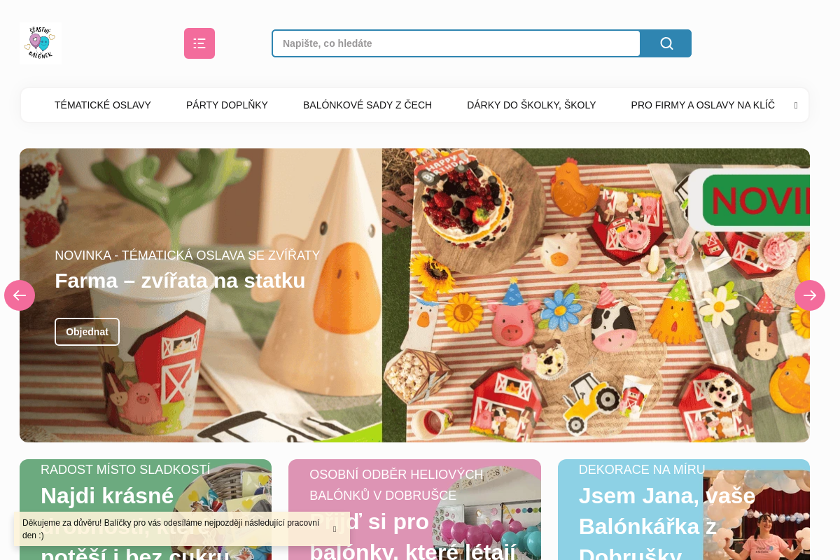 ŠŤASTNÝ BALÓNEK.CZ