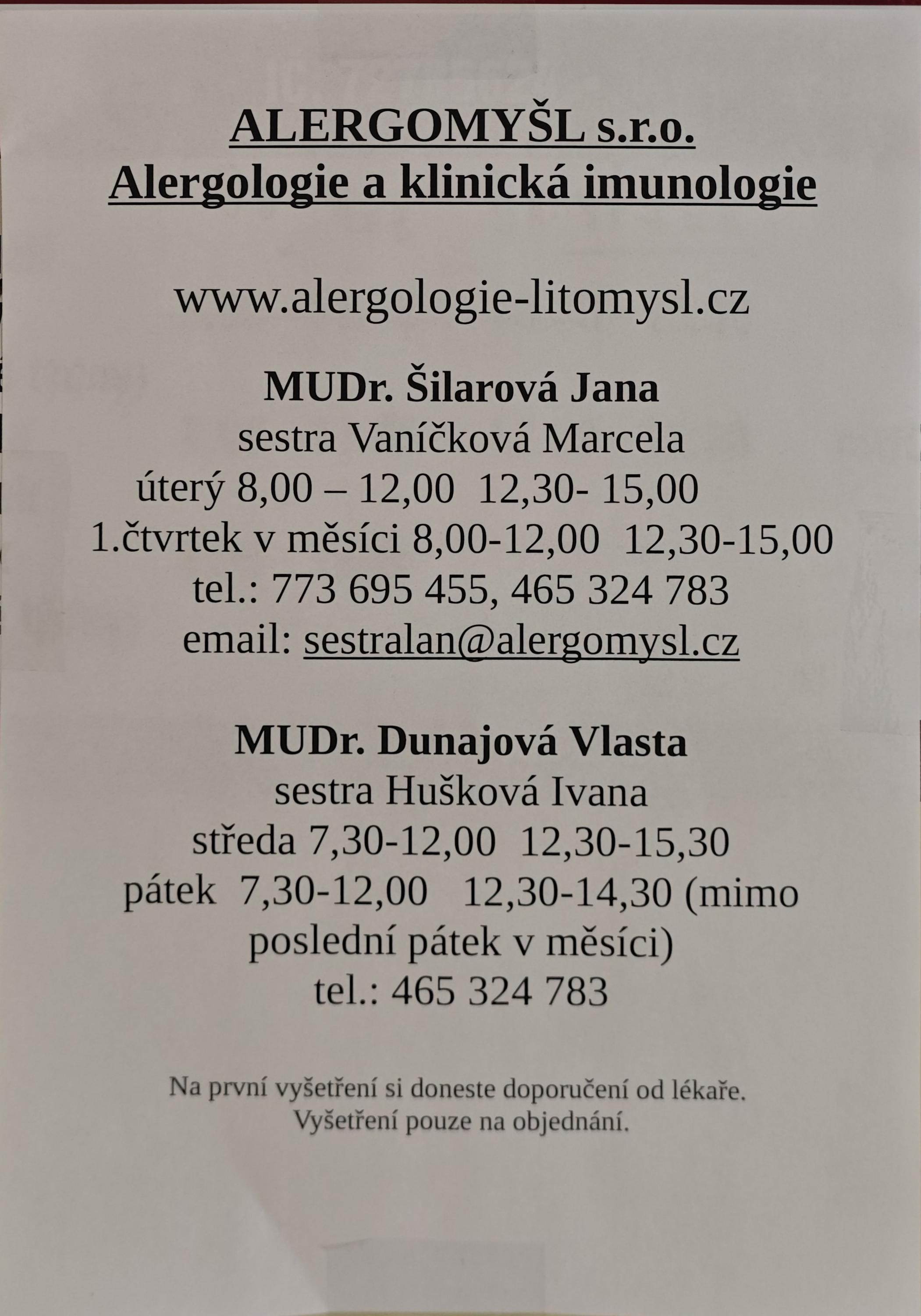 Alergomyšl, s.r.o. foto 2