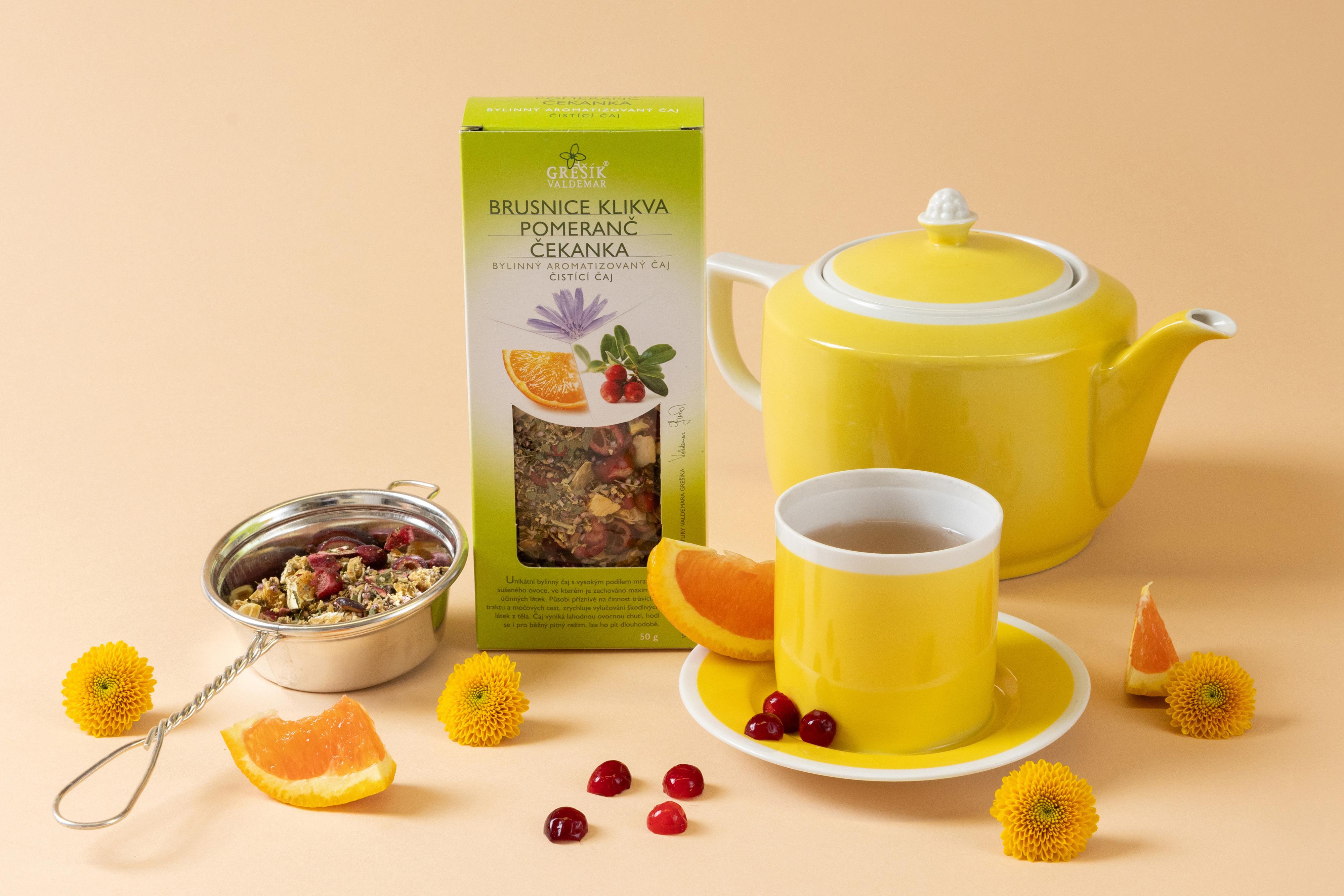 Brusnice & Pomeranč & Čekanka čistící čaj