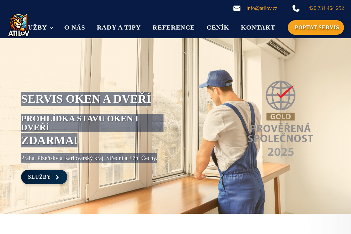 Atilov - Servis oken a dveří