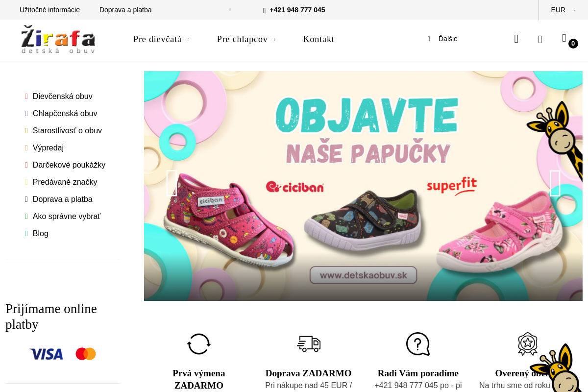 Žirafa - dětská obuv