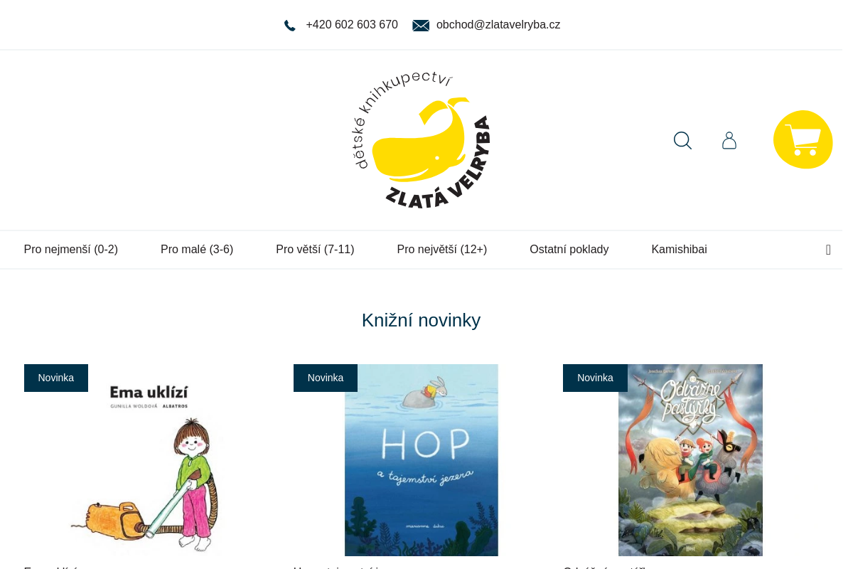 Dětské knihkupectví Zlatá velryba