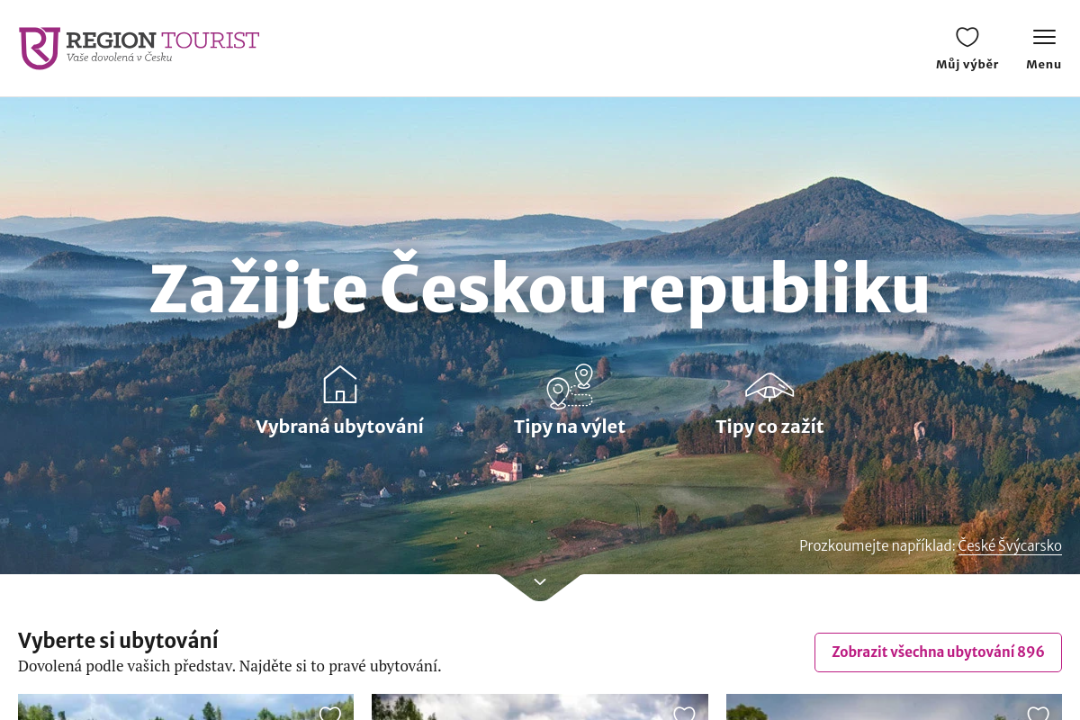Regiontourist.cz - Vaše dovolená v Česku
