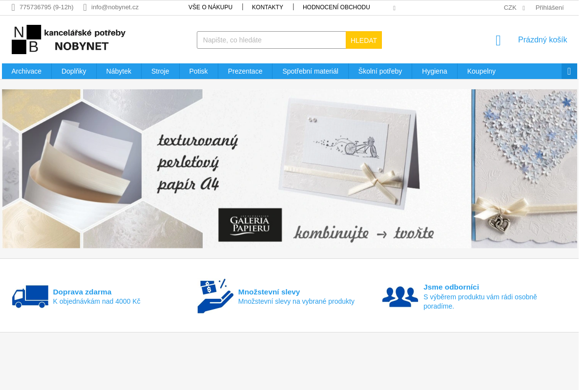 NOBYNET kancelářské potřeby s.r.o.