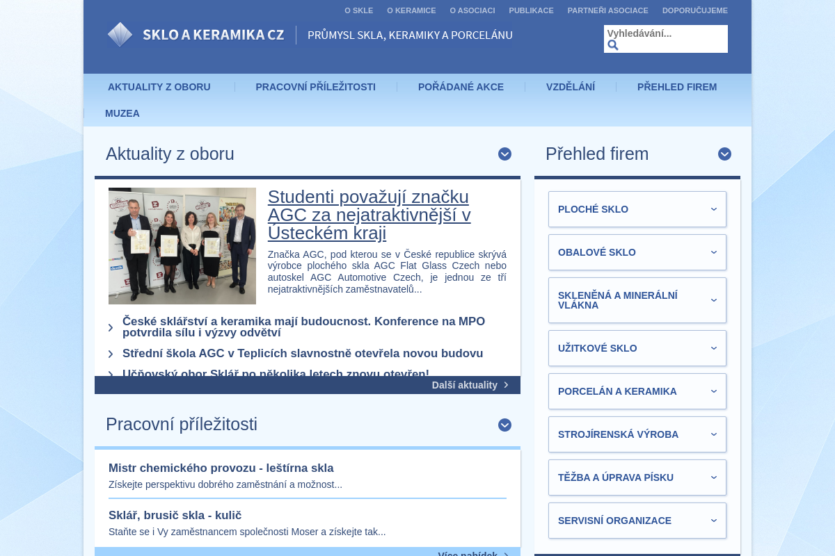 Sklo a keramika