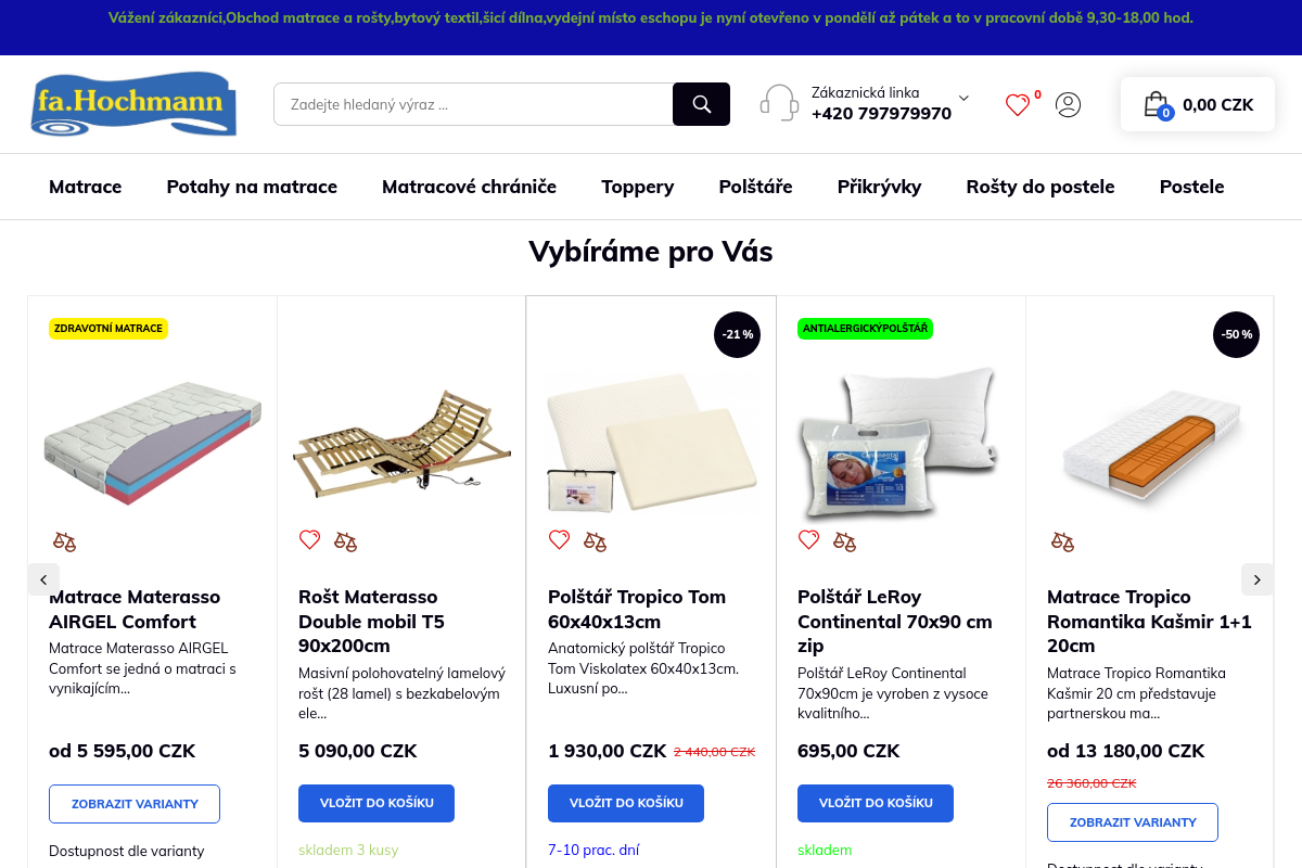 Matrace-hochmann.cz