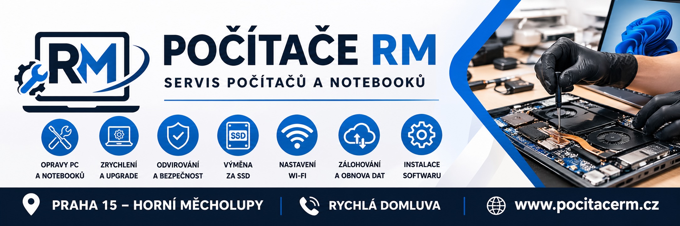 Počítače RM - servis výpočetní techniky