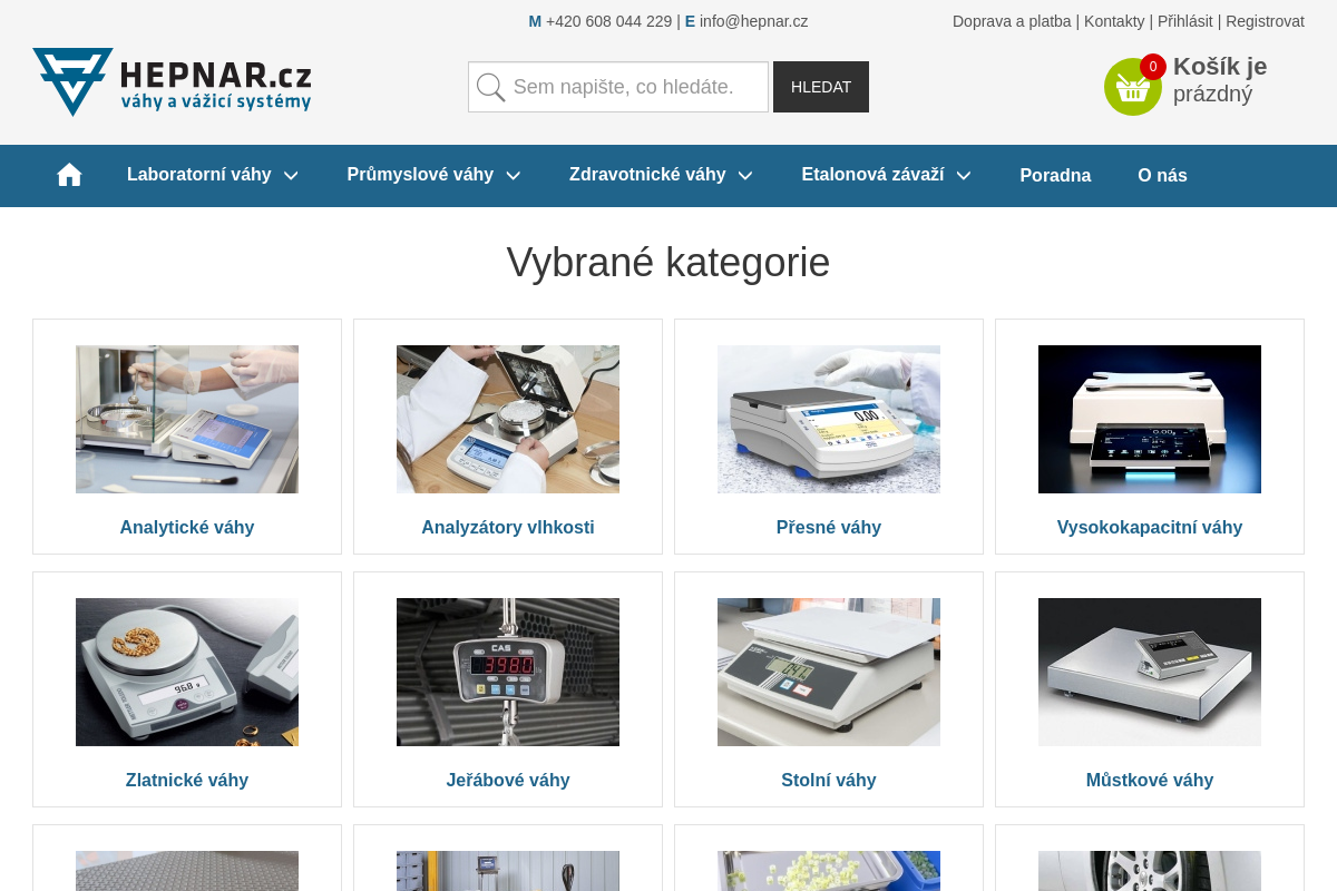 HEPNAR.cz – váhy a vážicí systémy