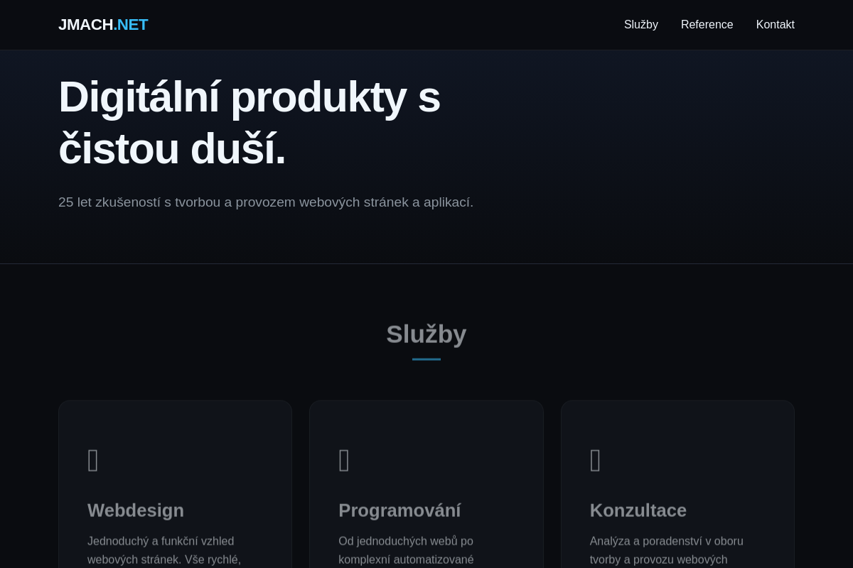 Bc. Jakub Mach - tvorba webových stránek