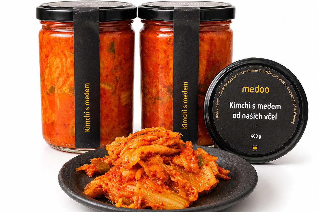 Kimchi s medem od našich včel MEDOO