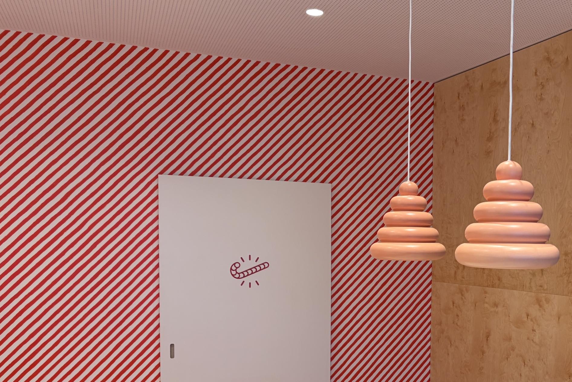 Candycane coffee showroom