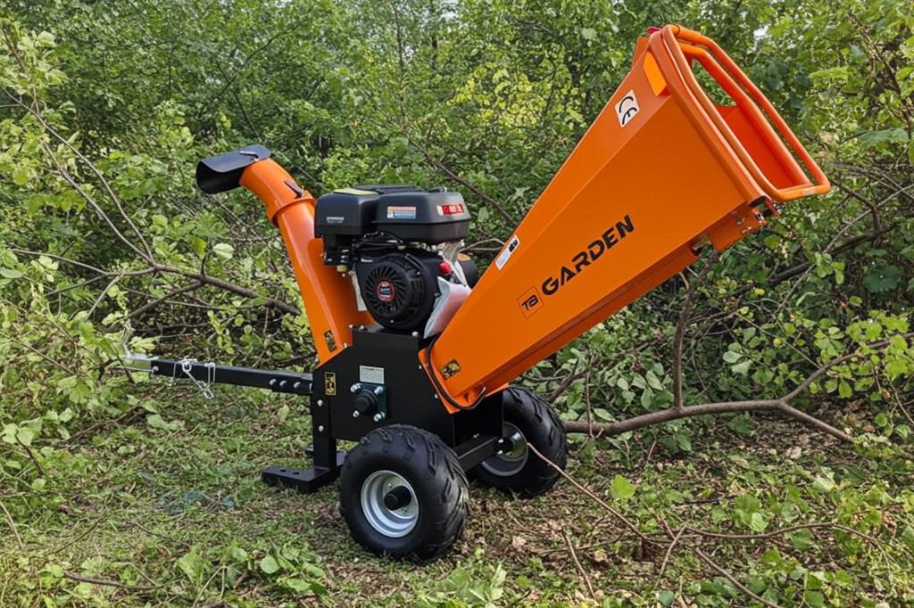 Štěpkovač větví  výkonný drtič TB GARDEN GS1500