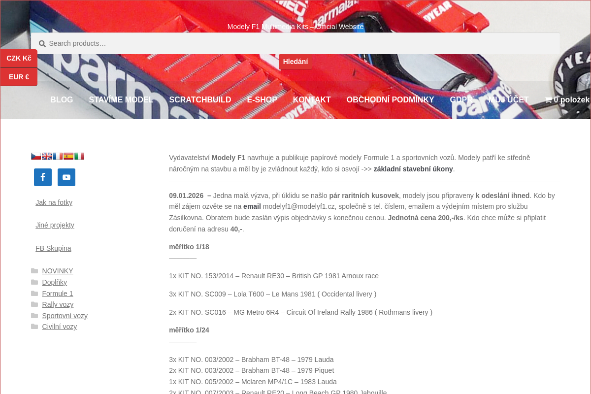 Modely F1.cz