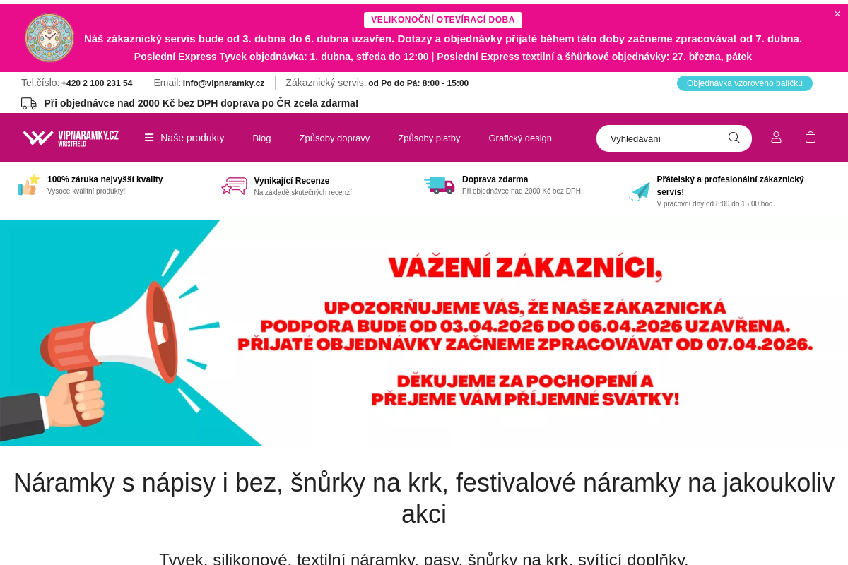 VIPnaramky / Wristfield