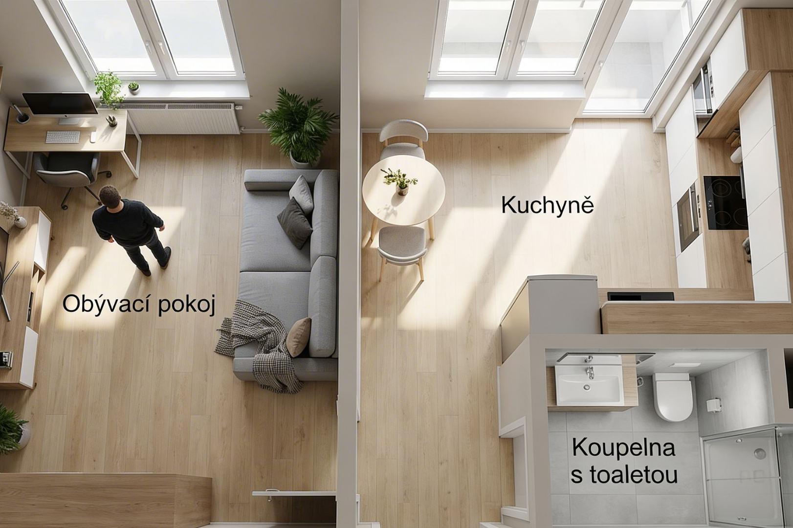 Byt 1+1, ul. Švehlova, Šlapanice