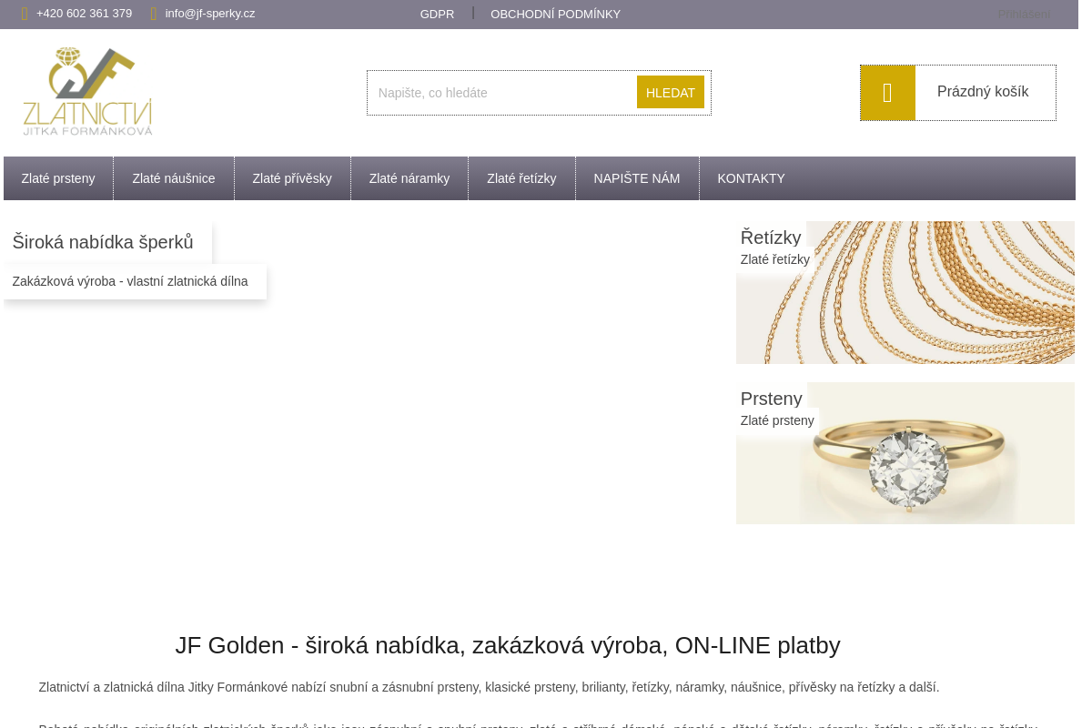 ZLATNICTVÍ Jitka Formánková