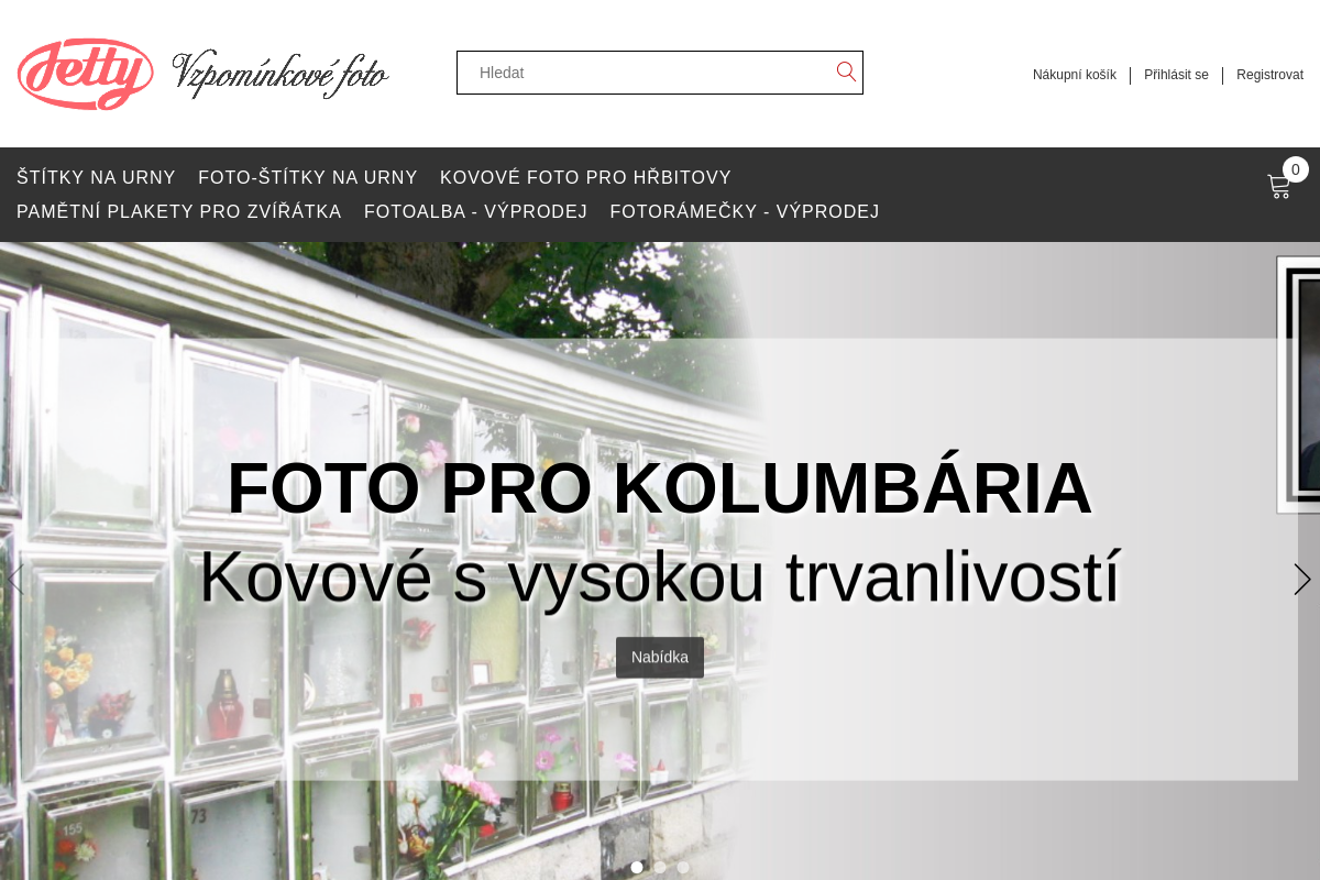 Jetty - štítky na urny