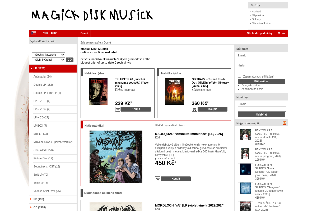 Magick Disk Musick – online store & record label