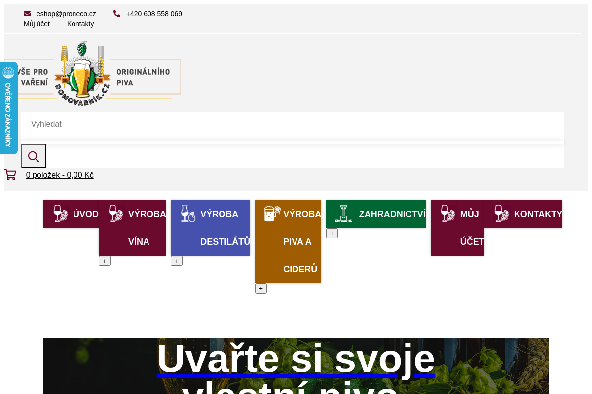 Pivní e-shop
