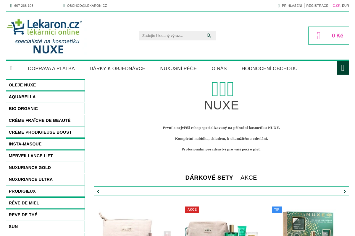 Lekaron - specialisté na NUXE