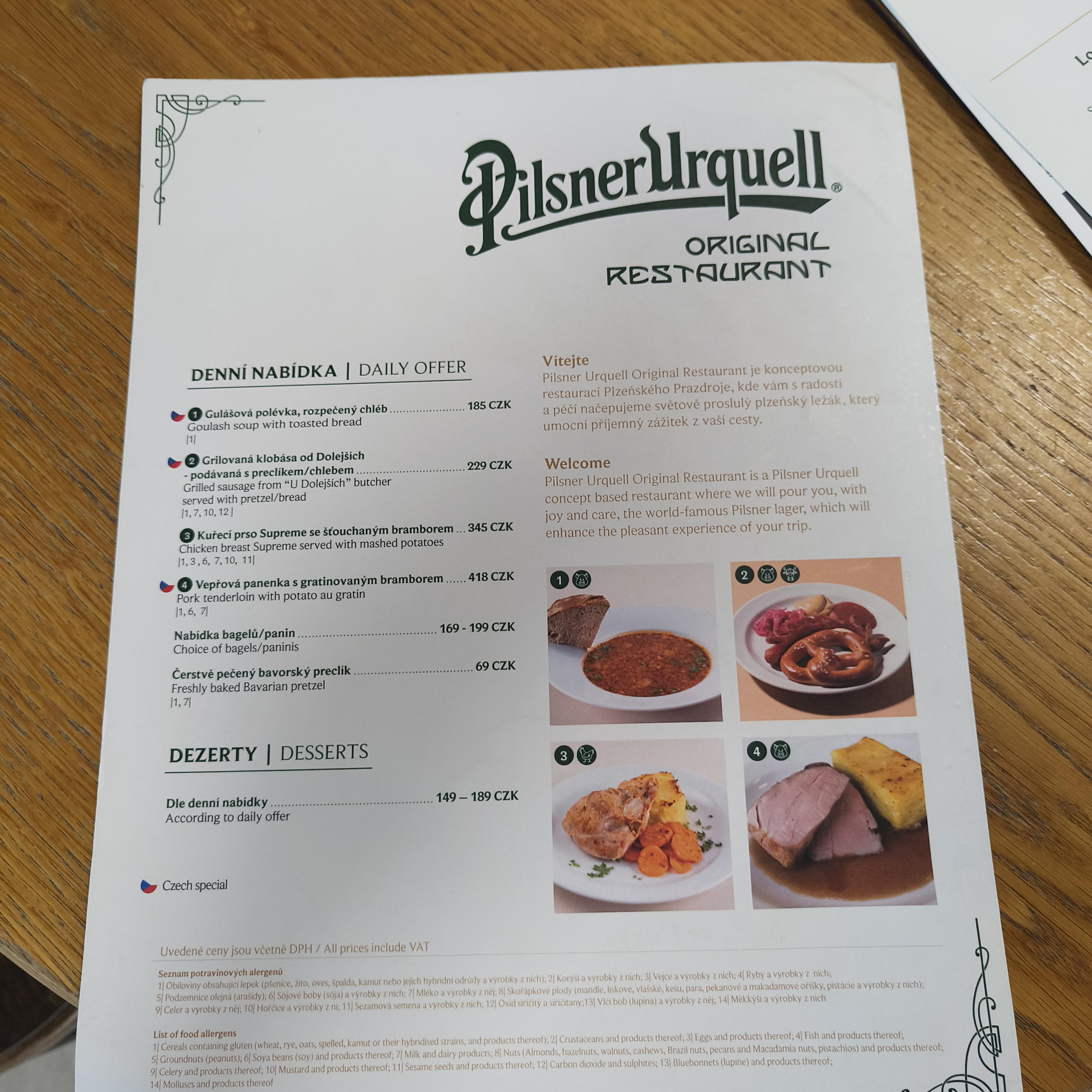 Pilsner Urquell Original Restaurant foto 2