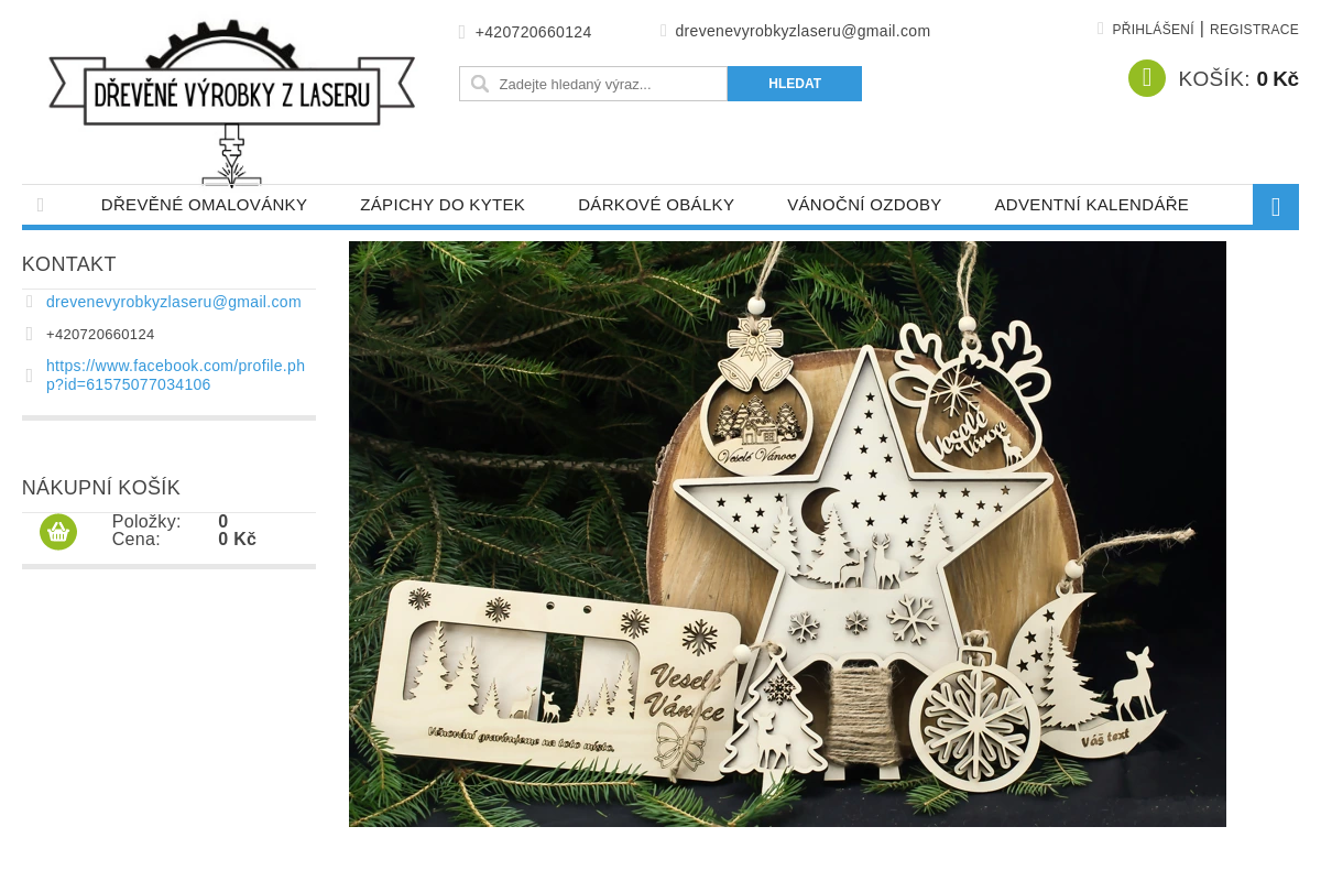 Dřevěné výrobky z laseru