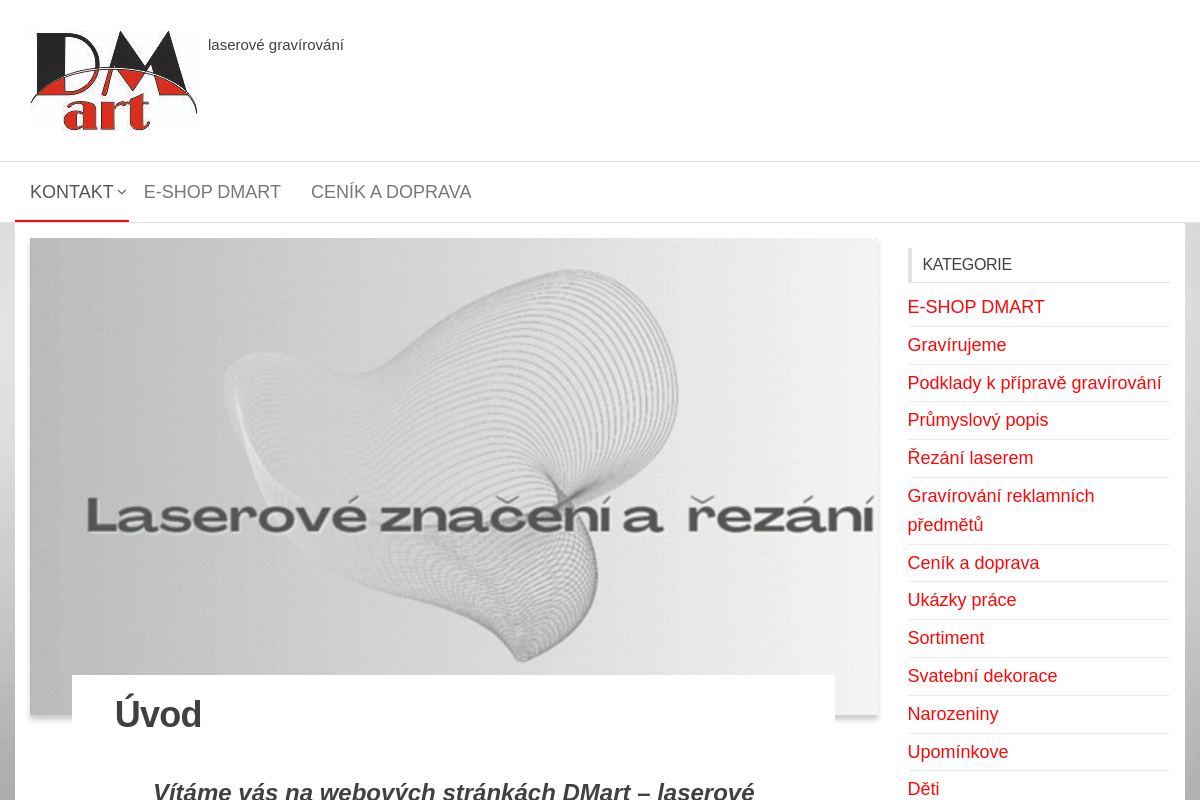 DM art – laserové gravírování