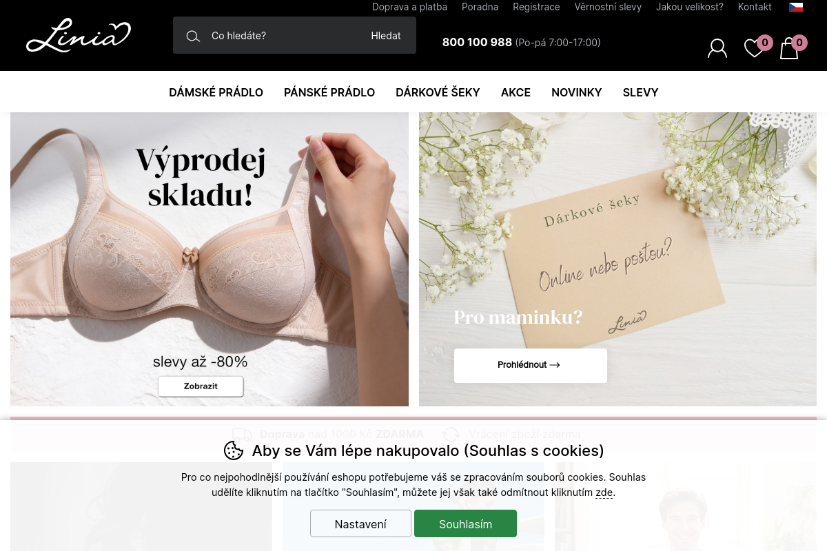 Linia – spodní prádlo