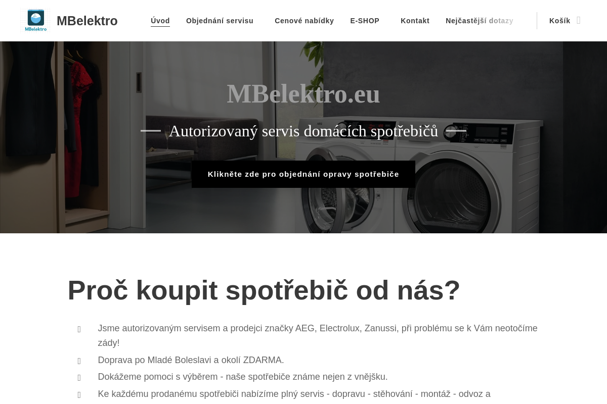 Martin Máj - servis domácích spotřebičů