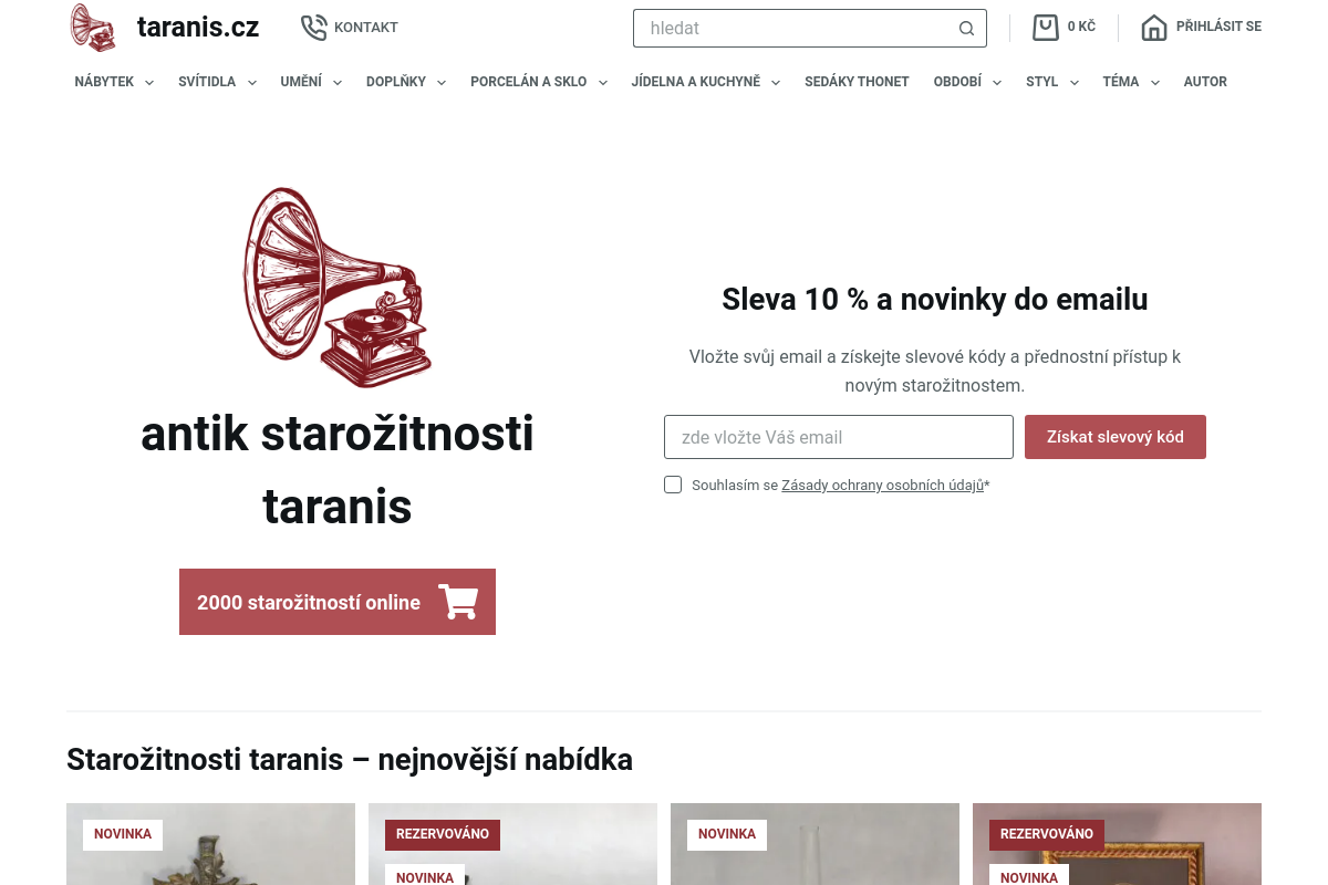Starožitnosti Taranis.cz