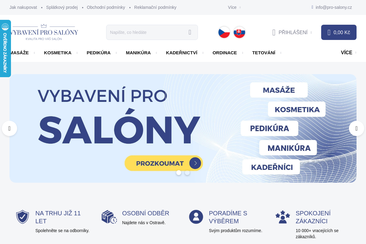 Vybavení pro salony