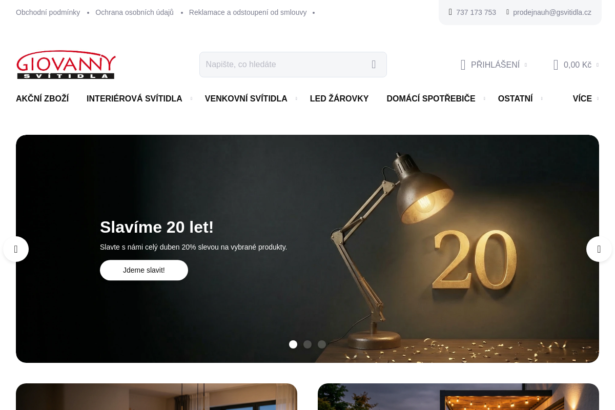 SVÍTIDLA GIOVANNY